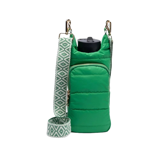 Crossbody Essentials Bag with Adjustable Strap - Green